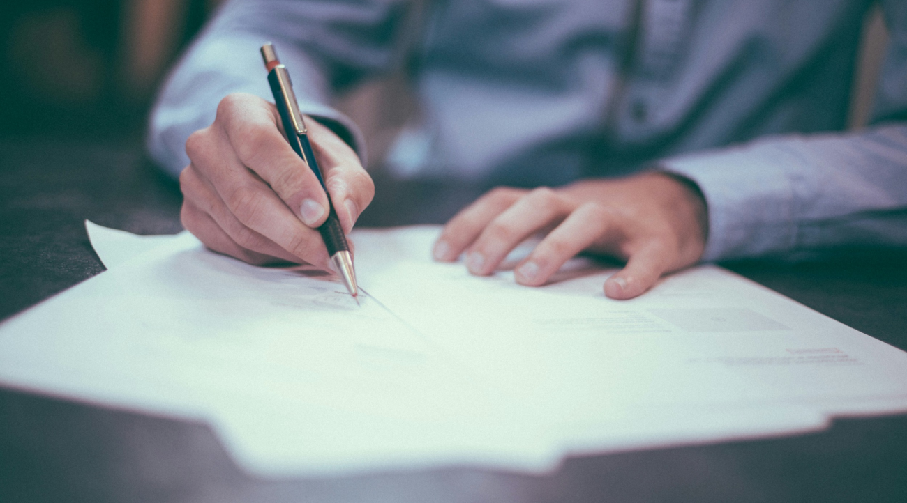 Student writing